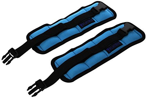 Kiefer 811400-2 Ankle/Wrist Weights for Dry Land or Aquatic Exercise (1-Pair), 1 Pound Each, Light Blue - Image 1