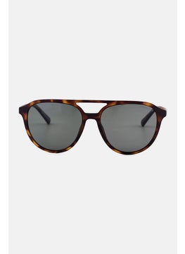 Men KC7261 Rectangular Sunglasses, Dark Havana