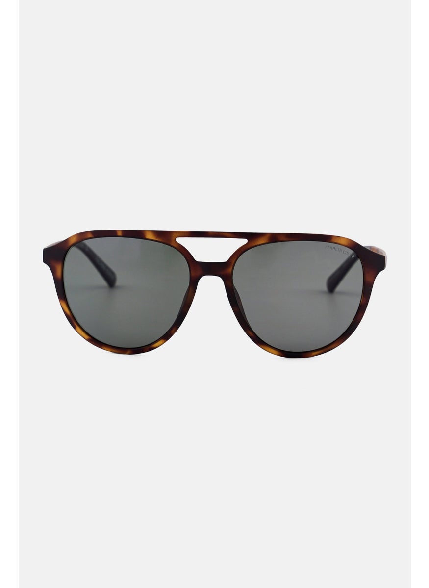 Kenneth Cole - Men KC7261 Rectangular Sunglasses, Dark Havana - Image 1