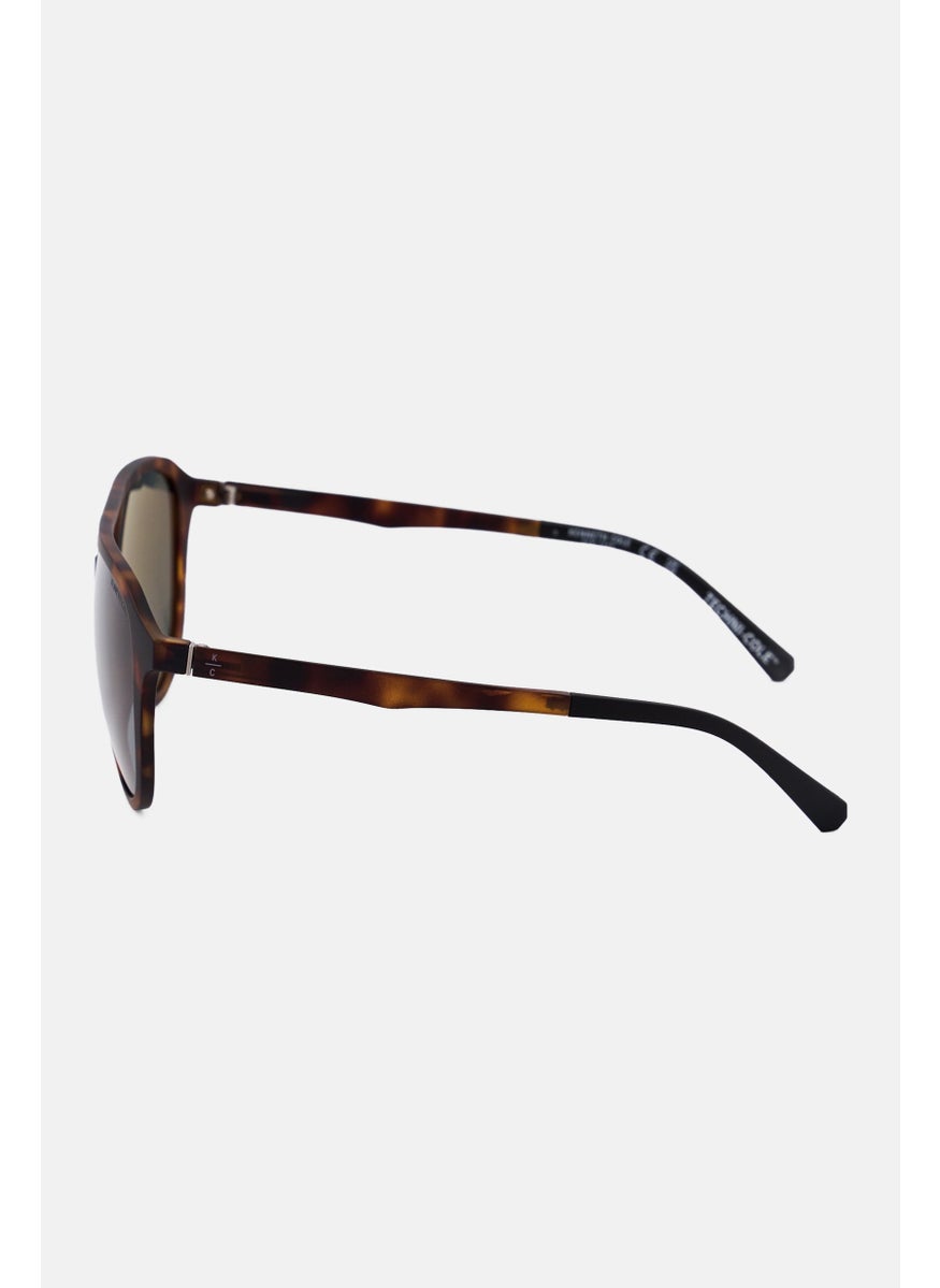 Kenneth Cole - Men KC7261 Rectangular Sunglasses, Dark Havana - Image 1
