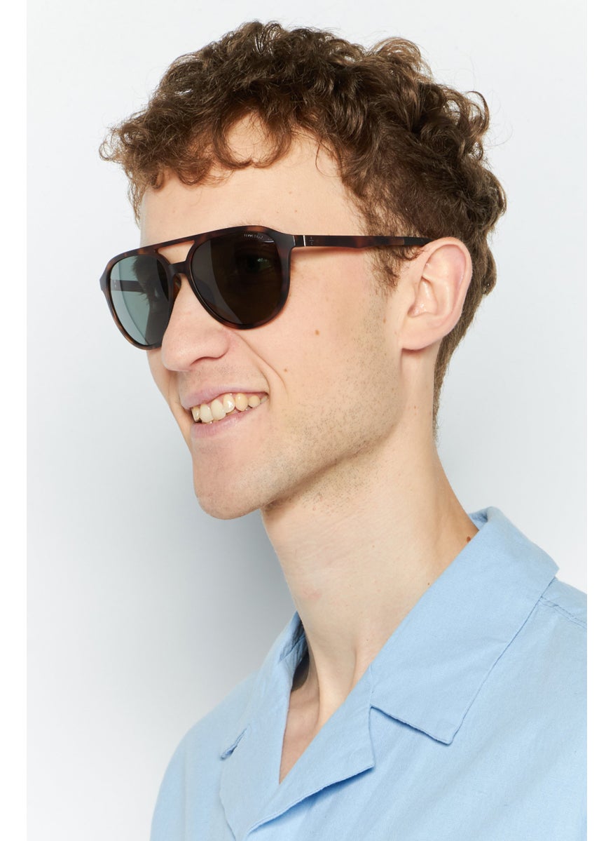 Kenneth Cole - Men KC7261 Rectangular Sunglasses, Dark Havana - Image 1