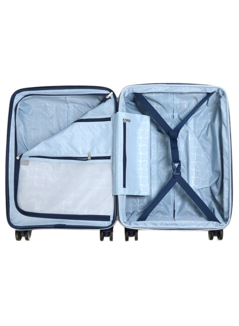 Jump Furano 2 PP Hard Expandable Suitcase Luggage Trolley 55 cm Cabin Navy Blue - Image 4