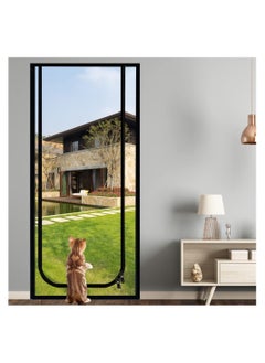 Y&D Pet Screen Door Thickened Cat Resistant Mesh Strong Nano-Coating Anti-Scratch for Living Room Patio Scratch Proof with Zipper Closure 90x210cm  - Image 1