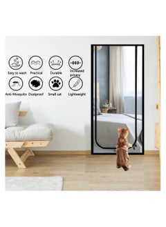 Y&D Pet Screen Door Thickened Cat Resistant Mesh Strong Nano-Coating Anti-Scratch for Living Room Patio Scratch Proof with Zipper Closure 90x210cm  - Image 2