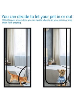 Y&D Pet Screen Door Thickened Cat Resistant Mesh Strong Nano-Coating Anti-Scratch for Living Room Patio Scratch Proof with Zipper Closure 90x210cm  - Image 3