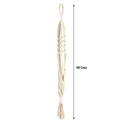 Coir garden Macrame Plant Hanger Indoor Outdoor Hanging Planter Basket Cotton Rope(Pot not Included) -4 Legs- 41 inch Contemporary Hanger - 1 Piece - Image 3