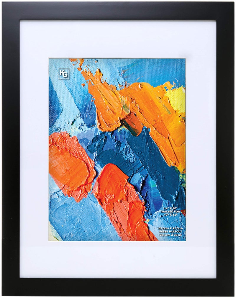 Kiera Grace Classic Langford Wooden Picture Frame Black 14 x 18