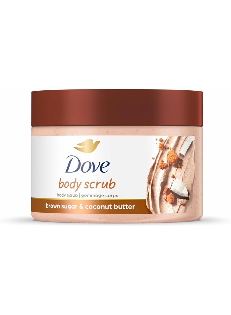 دوف مقشر للجسم بالسكر البني وزبدة جوز الهند - 298 جرام - Image 1