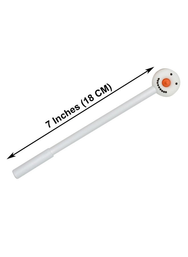 Maydahui Maydahui 12 PCS Creative Donut Christmas Gel Pen Xmas Tree Snowman Reindeer Santa Claus Style Black Ink for School Party Students  - Image 2