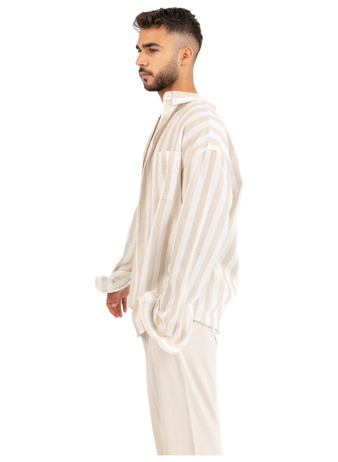 ASTK Stripe Linen Shirt  - Image 1