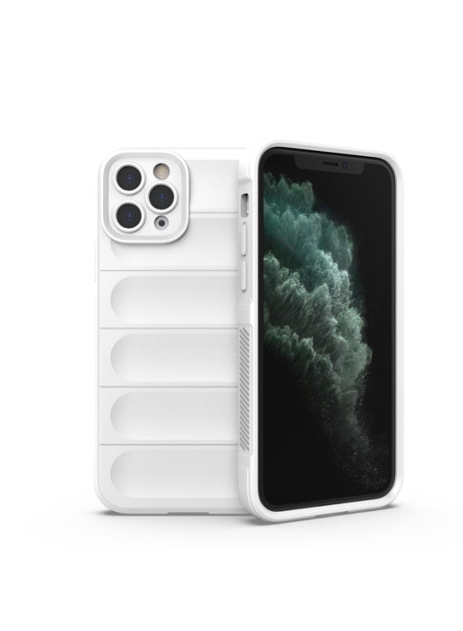 Premium Protection Back Silicone Case Compatible with Iphone 11 Pro Magic Shield Shockproof Case with Camera Protection (White) 