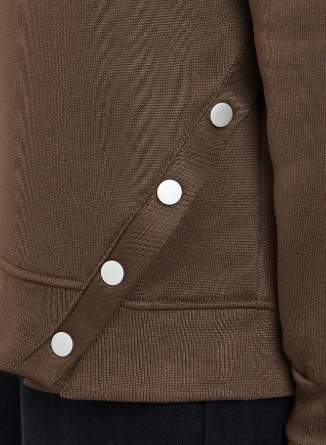 ستايلي سويت شيرت بقصة مريحة وطبعة شعار - Image 3