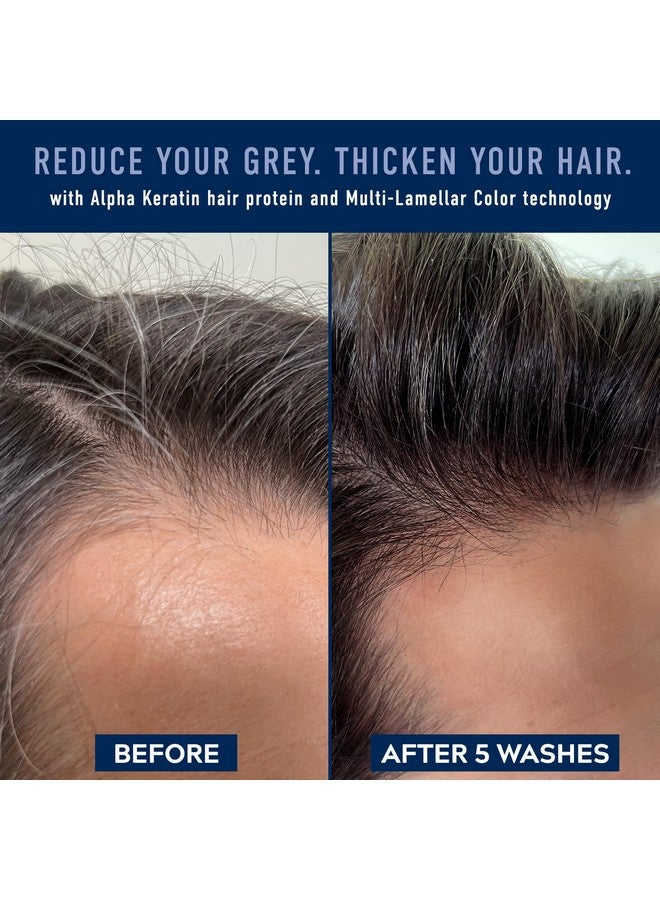 Just For Men Ust For Men Control Gx + Thk Grey Reducing And Thickening Shampoo With Alpha Keratin Thickens Hair Up To 20% Works With Every Hair Texture 4 Oz (Pack Of 1)  - Image 3
