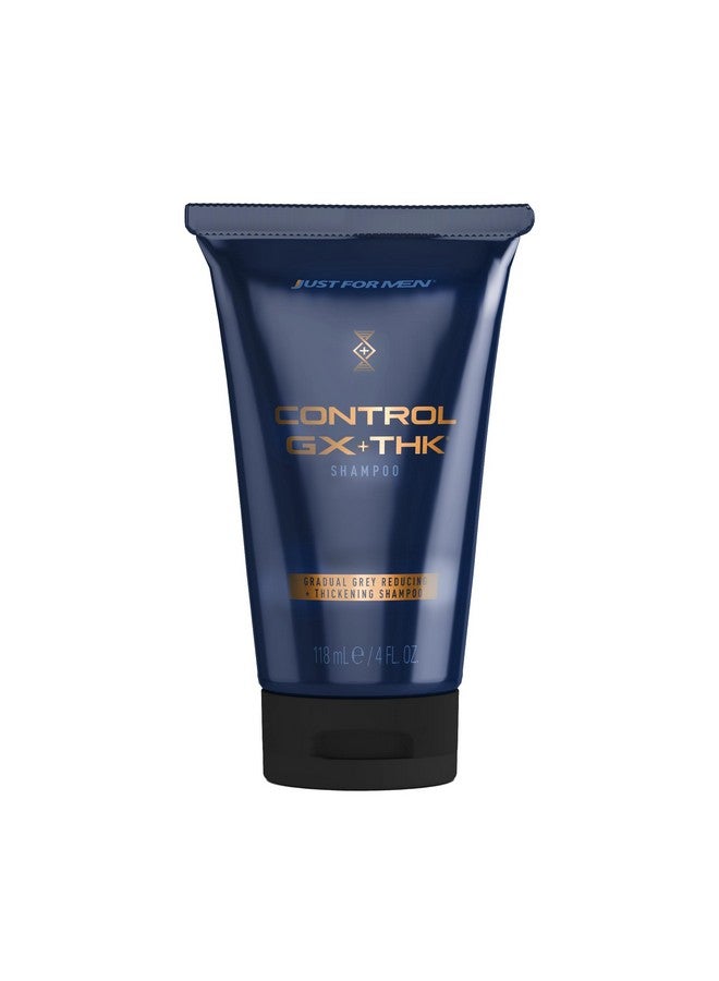 Just For Men Ust For Men Control Gx + Thk Grey Reducing And Thickening Shampoo With Alpha Keratin Thickens Hair Up To 20% Works With Every Hair Texture 4 Oz (Pack Of 1)  - Image 1