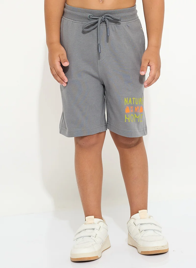 victor and jane Boys' Summer Outfit Set: 2-Piece T-Shirts & Shorts -  Green & Grey (2-8 Years)