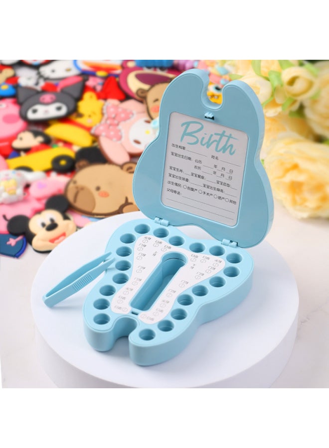 Baby Teeth Storage Box For Children And Boys Memorial For Girls Baby's Fetal Hair Replacement Teeth Storage Anti-oxidation Permanent Collection-Colour:Xiaoxin Dress Up-Specification:White  - Image 3