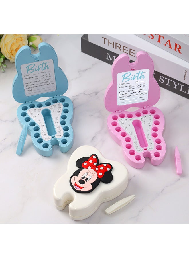 Baby Teeth Storage Box For Children And Boys Memorial For Girls Baby's Fetal Hair Replacement Teeth Storage Anti-oxidation Permanent Collection-Colour:Xiaoxin Dress Up-Specification:White  - Image 5