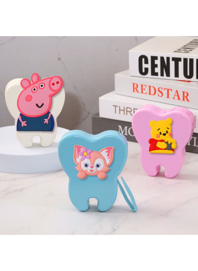 Baby Teeth Storage Box For Children And Boys Memorial For Girls Baby's Fetal Hair Replacement Teeth Storage Anti-oxidation Permanent Collection-Colour:Xiaoxin Dress Up-Specification:White  - Image 2