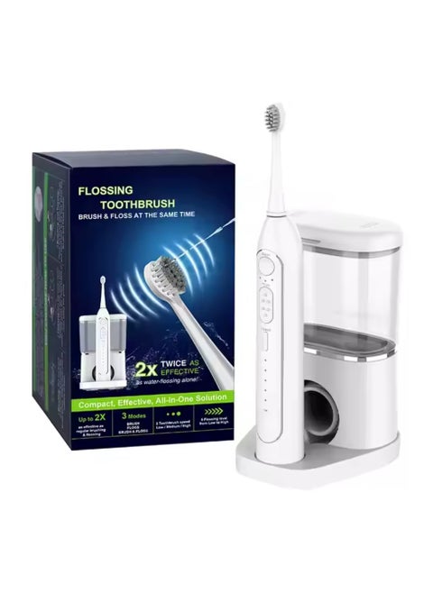 500ml Electric Toothbrush with Water Flosser 2 in 1 Dental Oral Irrigator for Travel and Home