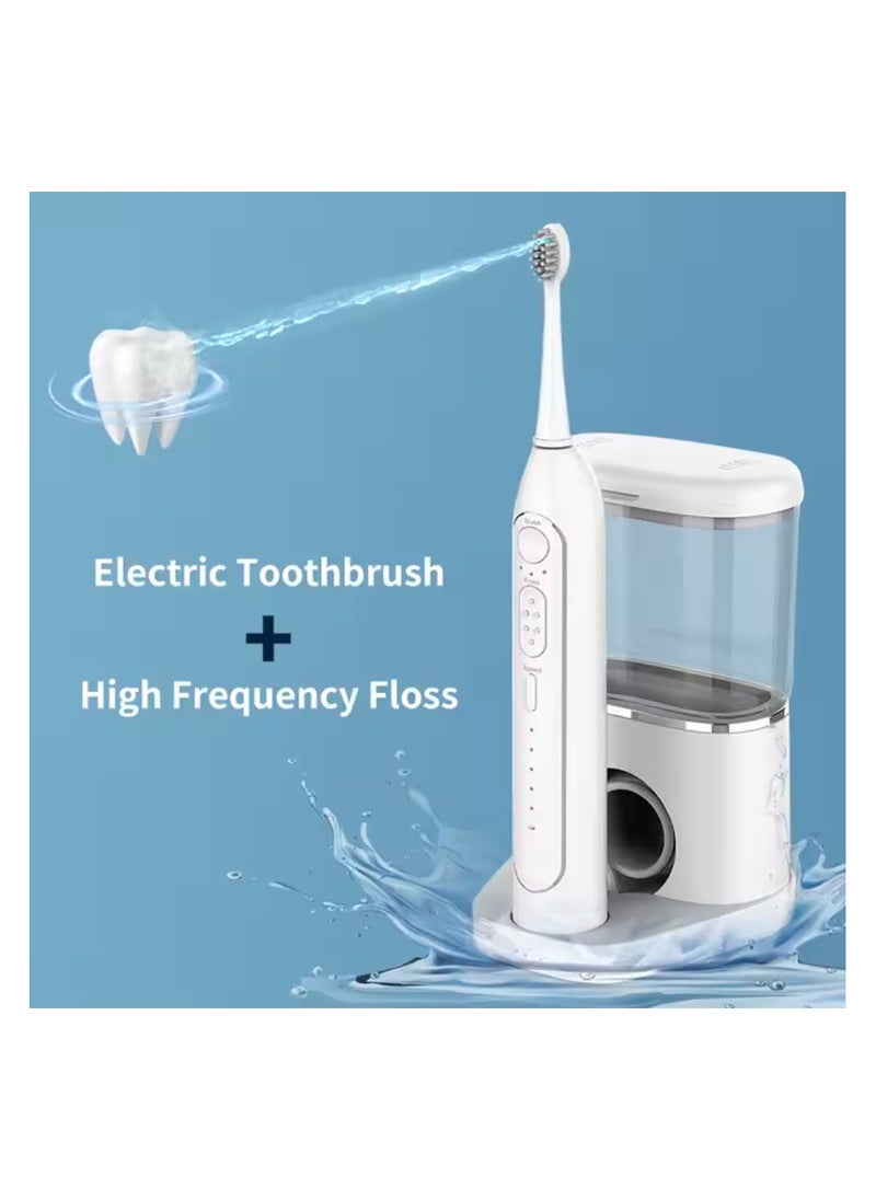 Generic - 500ml Electric Toothbrush with Water Flosser 2 in 1 Dental Oral Irrigator for Travel and Home - Image 1