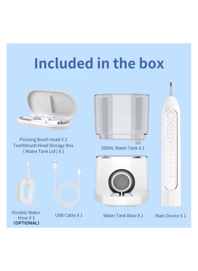 Generic - 500ml Electric Toothbrush with Water Flosser 2 in 1 Dental Oral Irrigator for Travel and Home - Image 1