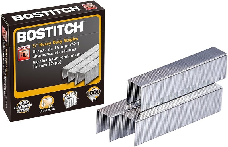 Bostitch Amax SB35581M Heavy-Duty Staples, Use in B310HDS, 00540, 5/8-Inch L, 1000/BX - Image 1
