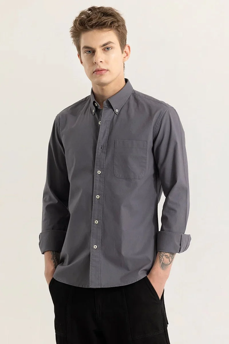 SNITCH Shirtolo Plain Grey Shirt