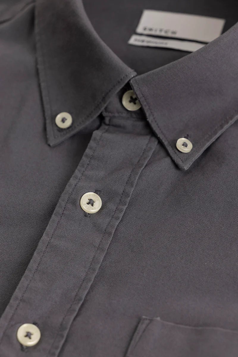 SNITCH Shirtolo Plain Grey Shirt - Image 2