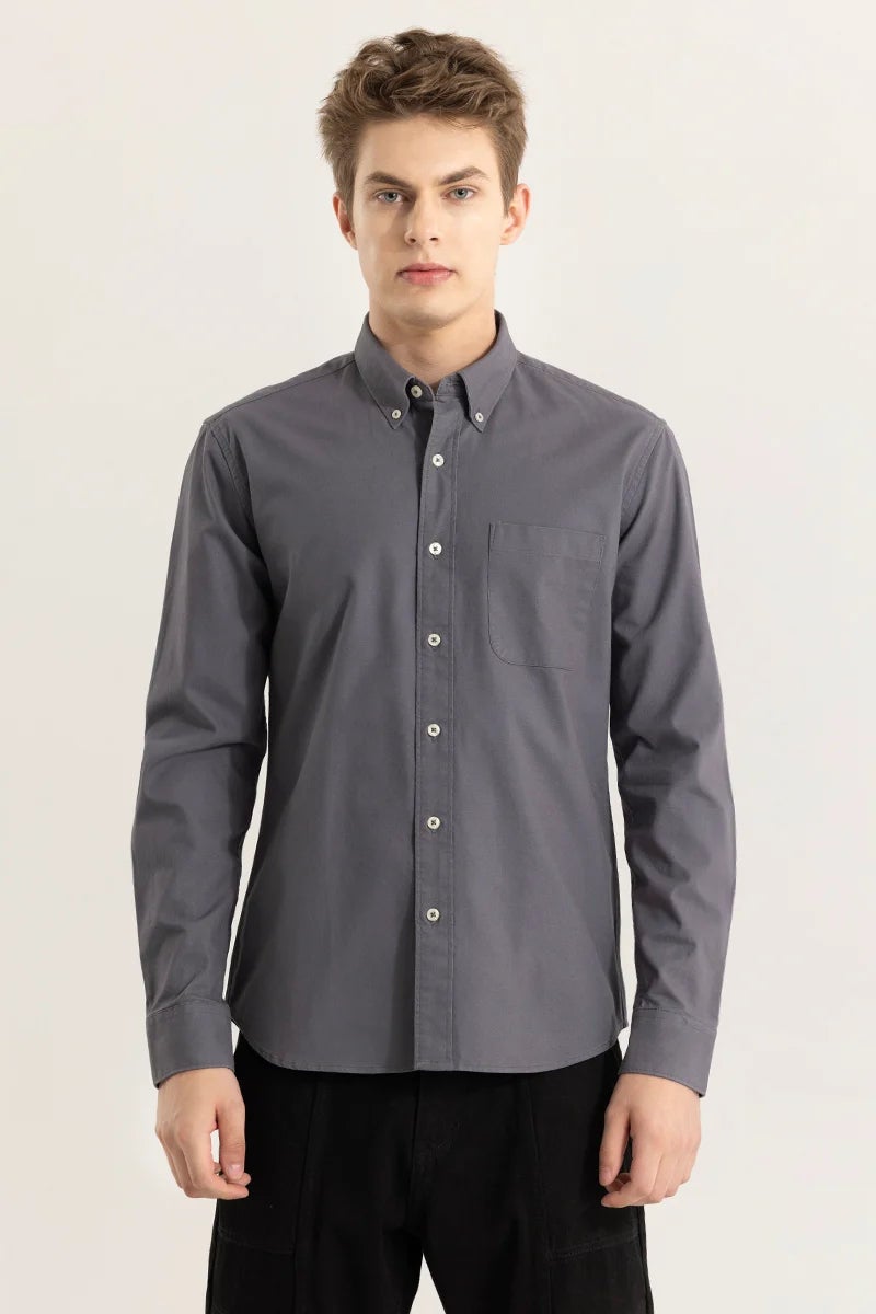 SNITCH Shirtolo Plain Grey Shirt - Image 5
