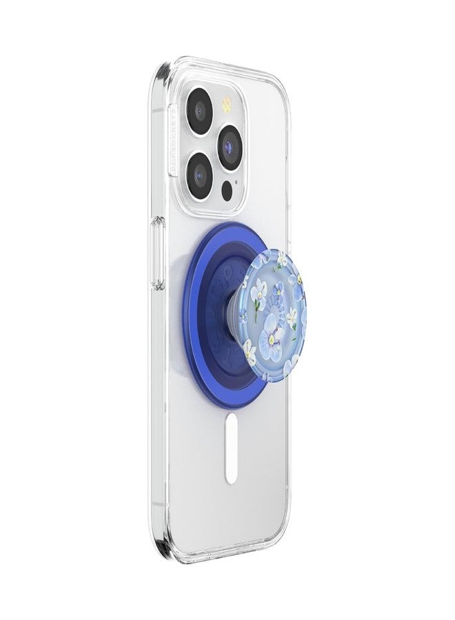 PopSockets Phone Grip with Expanding Kickstand, Adhesive Grip - Magsafe Blue Fields - Image 1
