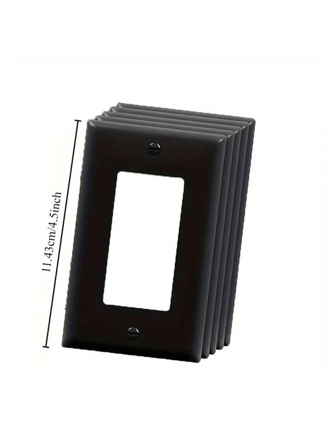 5 American Style Black Socket Panels Wall Switch Covers Home Office Decor - Image 4