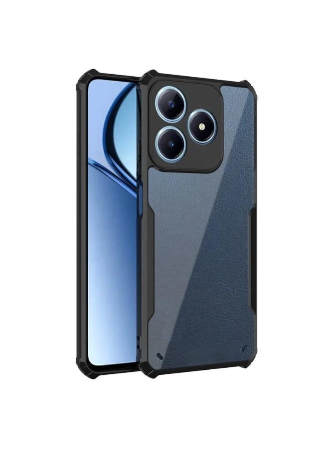 Honor 400 Lite 5G Clear Hard PC Back Cover Case with Shockproof Premium TPU Black Border 360 Degree Impact Resistant Camera lens Protection Transparent Cover For Honor 400 Lite 5G - Image 4