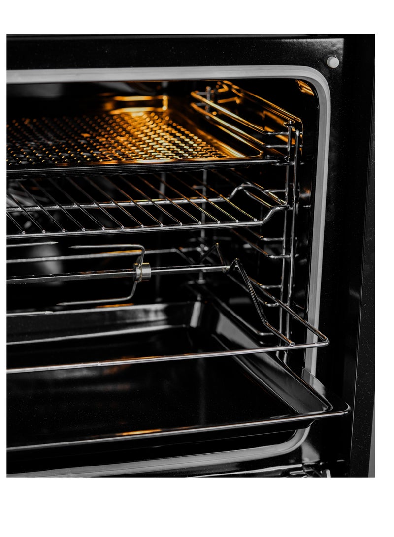 General Goldin 73 Lt, 10 Option, 60x60cm Steel Built-in Electric Oven with Mechanical Control, Grill and Air Fryer, - Image 4
