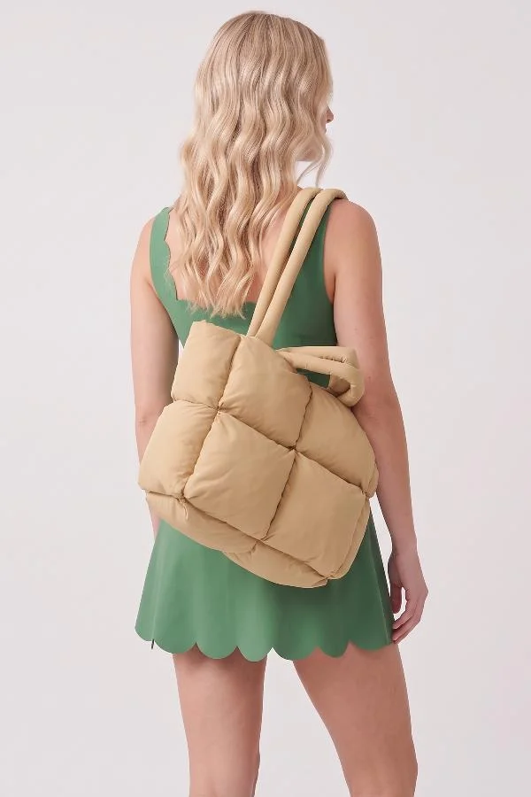 Svl Gala Quilted Puffer Tote Bag