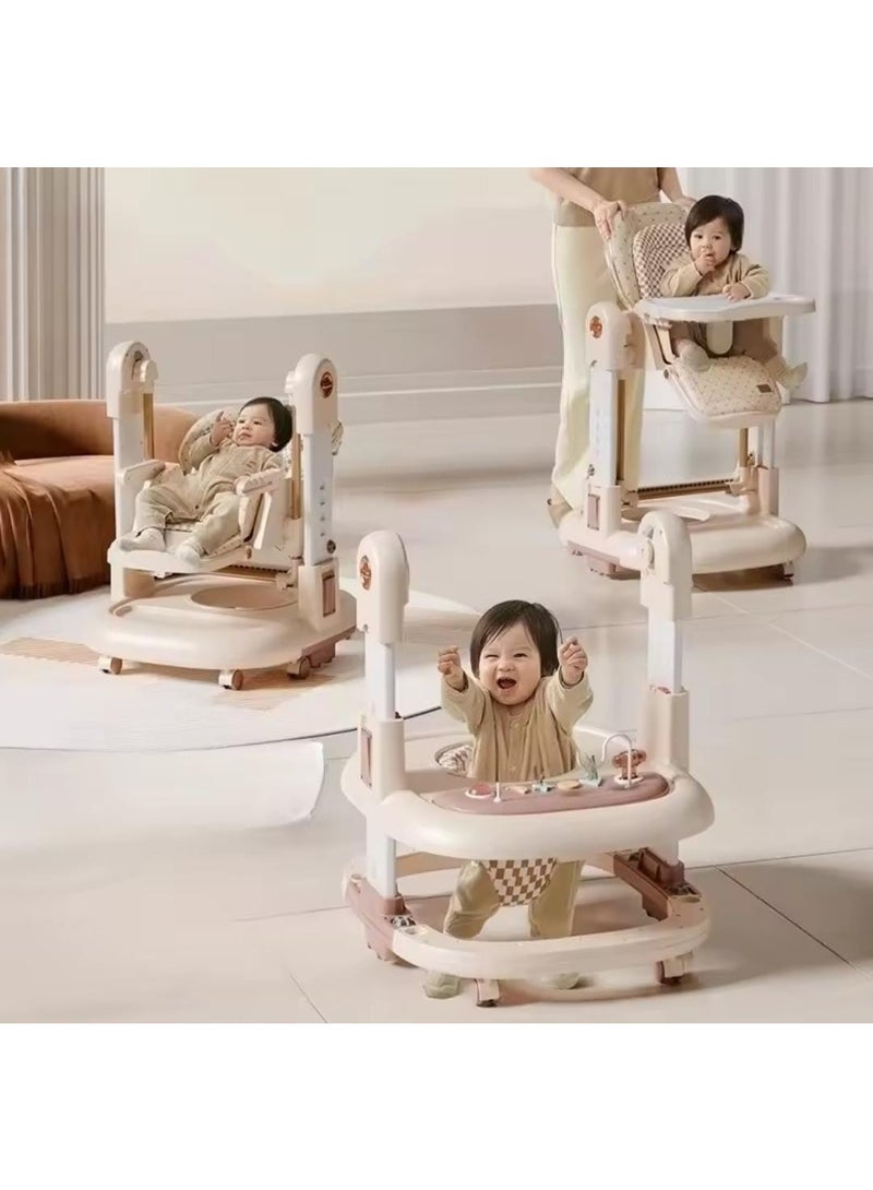 امبريلا كرسي طعام مرتفع للأطفال من امبريلا 3 في 1 كرسي طعام و مشاية وكرسي هزاز لون بيج - Image 3