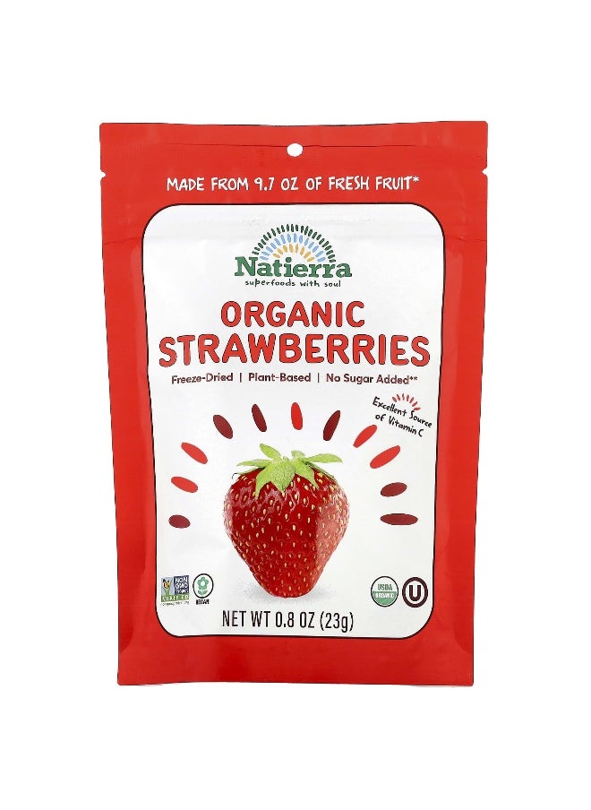 Natierra Natierra, Organic Freeze-Dried Strawberries, 0.8 oz (23 g)  - Image 1