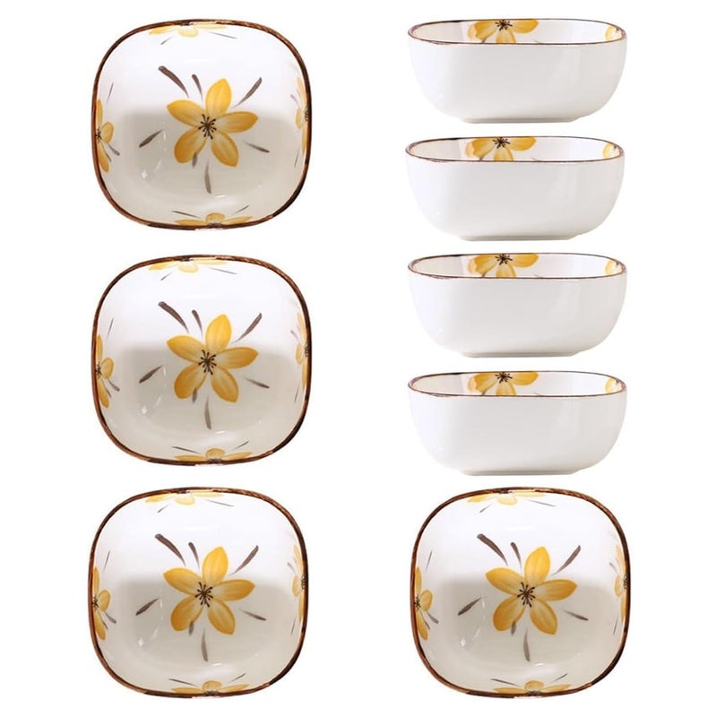 Krivety Small Ceramic Dip Bowl SetCreative Tableware Mini BowlsSoy SauceVinegarChutneySushiKetchupPaste Jam Prep Bowls Pinch BowlsSalsa Bowls Nut Bowls Pack of 8 - Image 1