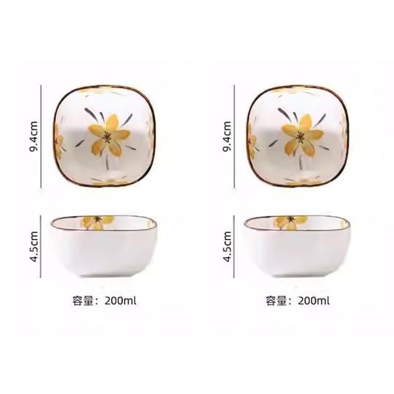 Krivety Small Ceramic Dip Bowl SetCreative Tableware Mini BowlsSoy SauceVinegarChutneySushiKetchupPaste Jam Prep Bowls Pinch BowlsSalsa Bowls Nut Bowls Pack of 8 - Image 2