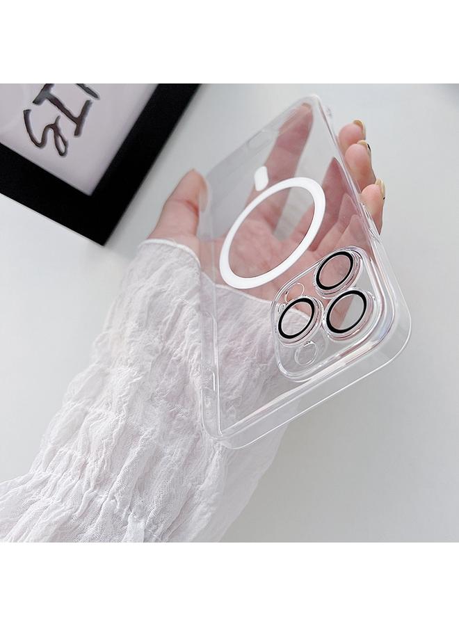 S-TOP Case For iPhone 15 Plus Clear PC MagSafe Phone Case with Lens Film - Image 5