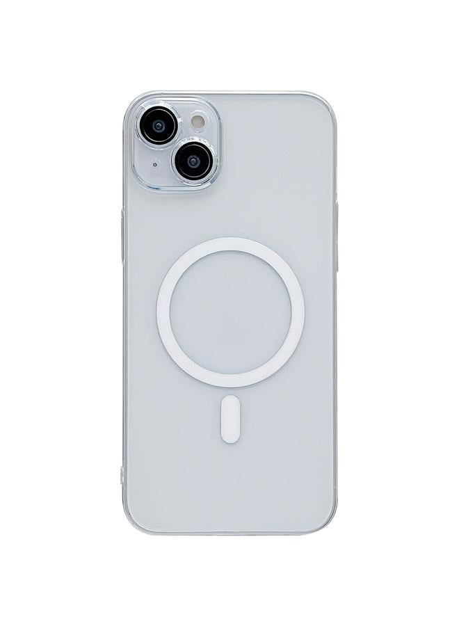 S-TOP Case For iPhone 15 Plus Clear PC MagSafe Phone Case with Lens Film - Image 1