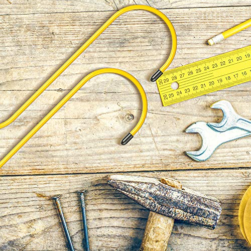 Bac-kitchen 6 Pack Brake Caliper Hangers Brake Caliper Hooks with Rubber Tips Hanger for Automotive Tool Use for Braking Bearing Axle and Suspension Work Reduce Possible Damage to Brake Hoses (Yellow) - Image 5