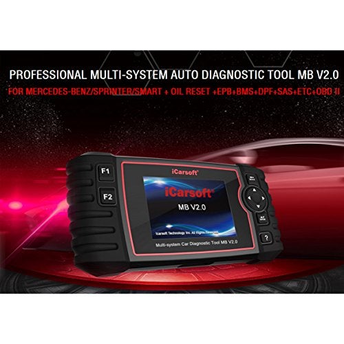 iCarsoft Diagnostic Scanner iCarsoft MB V2.0 Compatible for Mercedes-Benz/Sprinter/Smart, ABS SRS Oil BLD INJ - Image 5