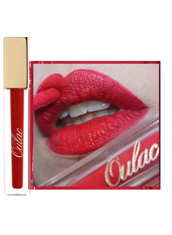 Oulac Red Matte Lipstick For Women Classic Red Lip Stain Long Lasting Waterproof No Transfer Creamy High Pigmented Formula With Rose Oil Vegan & Crueltyfree Classic Red M02 - Image 1