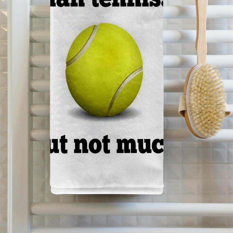 3DROSE 3D Rose TWL_218529_1 There's More to Life Than Tennis but Not Much Towel, 15" x 22" - Image 2