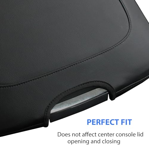 Zxiaochun Center Console Cover Compatible with 2013-2018 Dodge Ram 1500/2500/3500 and 2013-2024 Ram 1500/2500/3500 Classic Models Accessories, Armrest Lid Leather Protective Cover(Black) - Image 4
