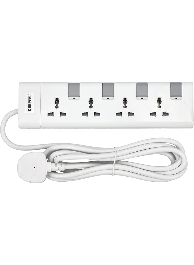 Geepas 4 Way Extension Board, 3m - Image 1