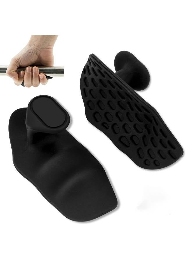 Generic Rubber Gym Grips Fingerless Workout Gym Gloves, Workout Grips for Men Women Crosstraining Palm Grips Hand Protection, Weight Lifting Grips Bodybuilding Gymnastics Hand Grips for Deadlifts  - Image 1