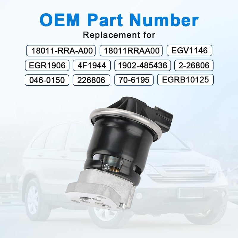zayody EGR Exhaust Gas Recirculation Valve for Honda CR-V 2.4L (2007-2009) - Image 2