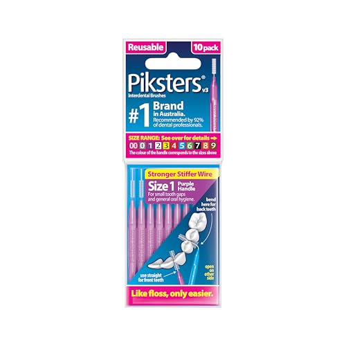 Piksters فرش أسنان بين الأسنان بيكسترز الحجم 1 مقبض أرجواني - Image 2