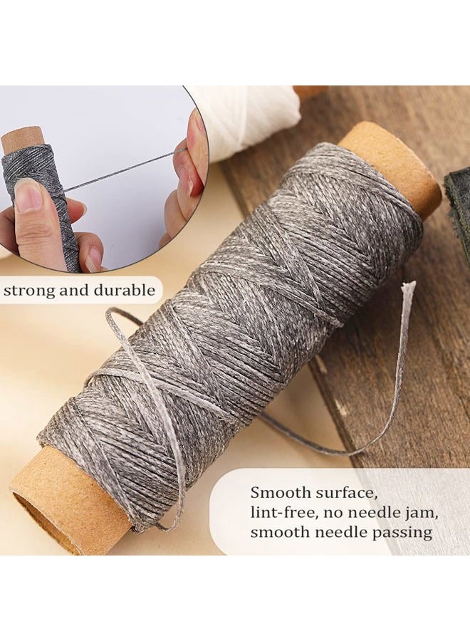 Butuze 330 Yards Leather Sewing Waxed Thread - 150D 33 Yards Per Spool Stitching Thread for Leather Craft DIY,Bookbinding,Shoe Repairing,Leather Sewing - Image 3